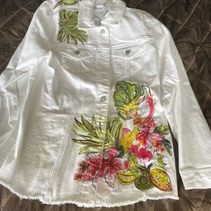 White Chicos jeans jacket with details